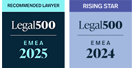 Legal 500 EMEA — Recommended Lawyer 2025 e Rising Star 2024